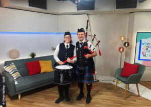 Audrey et Claude dans le studio de France 3