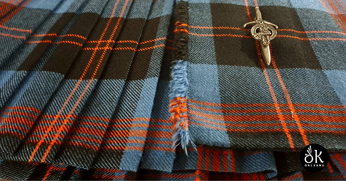 Kilt en tartan angus ancient